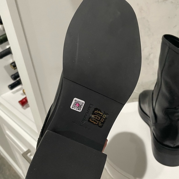 New! Larroude Hardy Moto‎ Leather Boots Sz 8 $450 - Picture 13 of 14